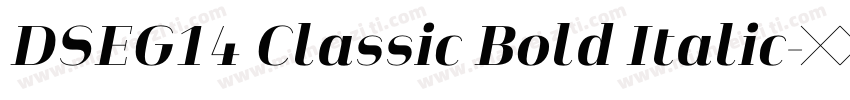 DSEG14 Classic Bold Italic字体转换